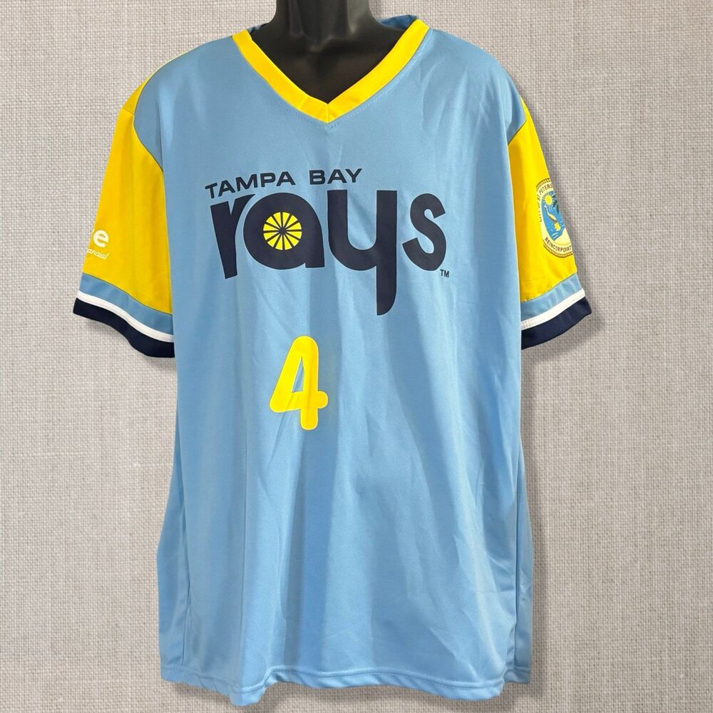 Tampa Bay Rays Blake Snell #4 XL St Petersburg City Connect Style Jersey